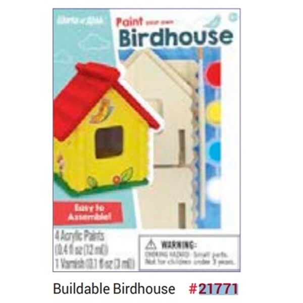 Works Of Ahhh Buildable Birdhouse Small Craft Kit 21771 - main